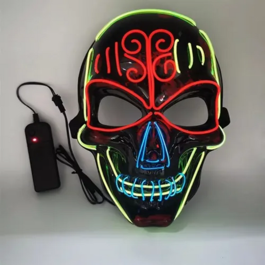 Halloween - Máscara Catrina Calavera con Luz Led