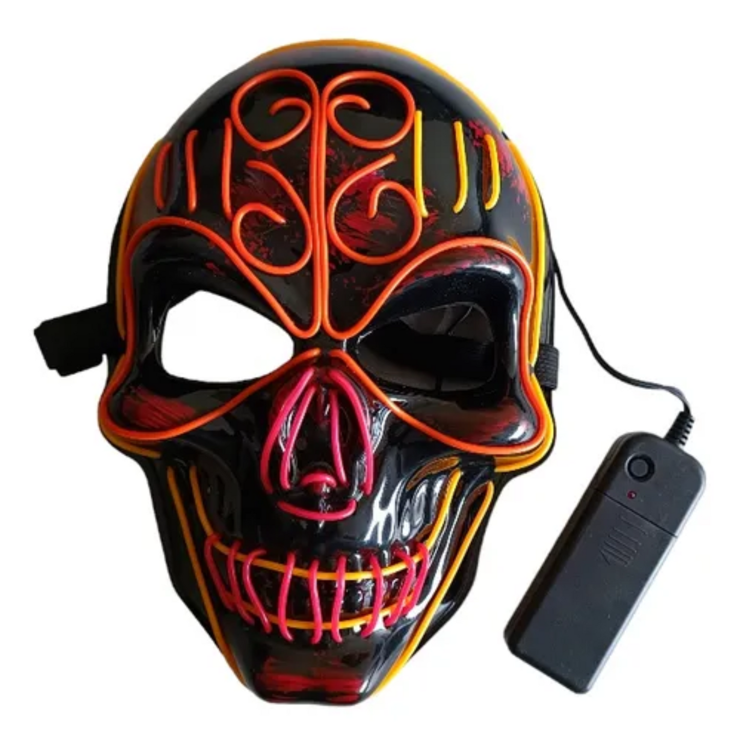 Halloween - Máscara Catrina Calavera con Luz Led