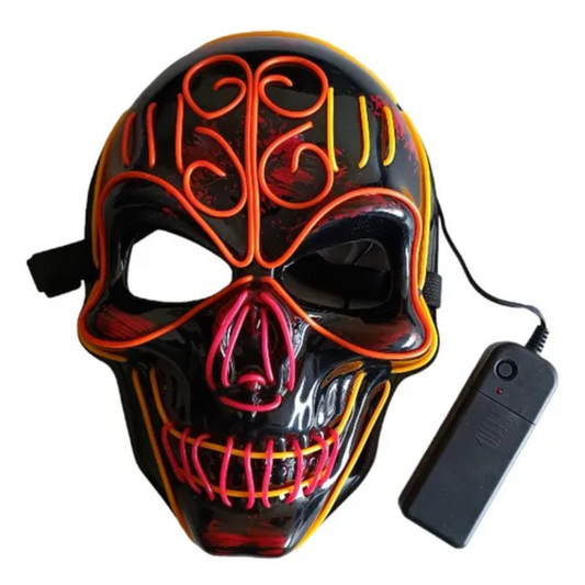 Halloween - Máscara Catrina Calavera con Luz Led