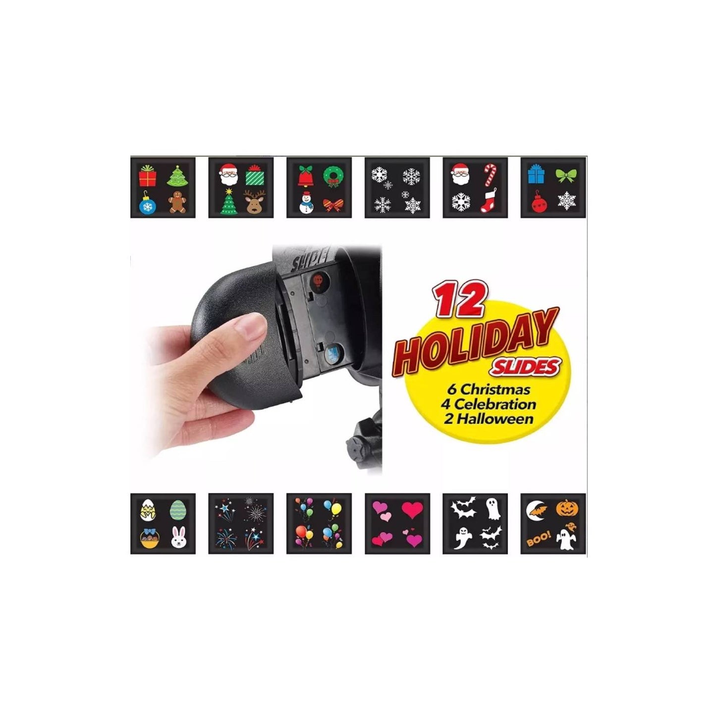 Halloween - Luces Led Proyector 12 Tarjetas