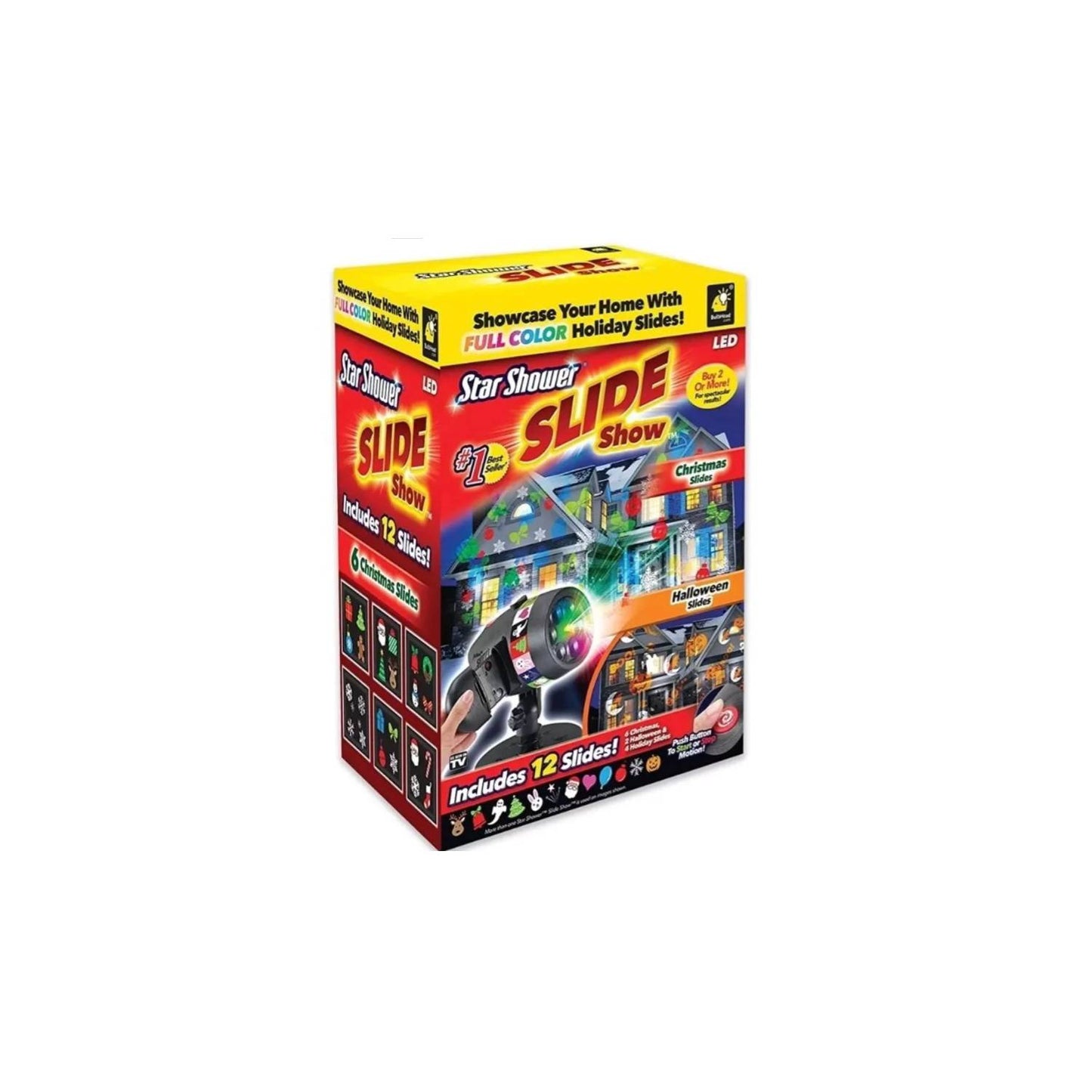 Halloween - Luces Led Proyector 12 Tarjetas