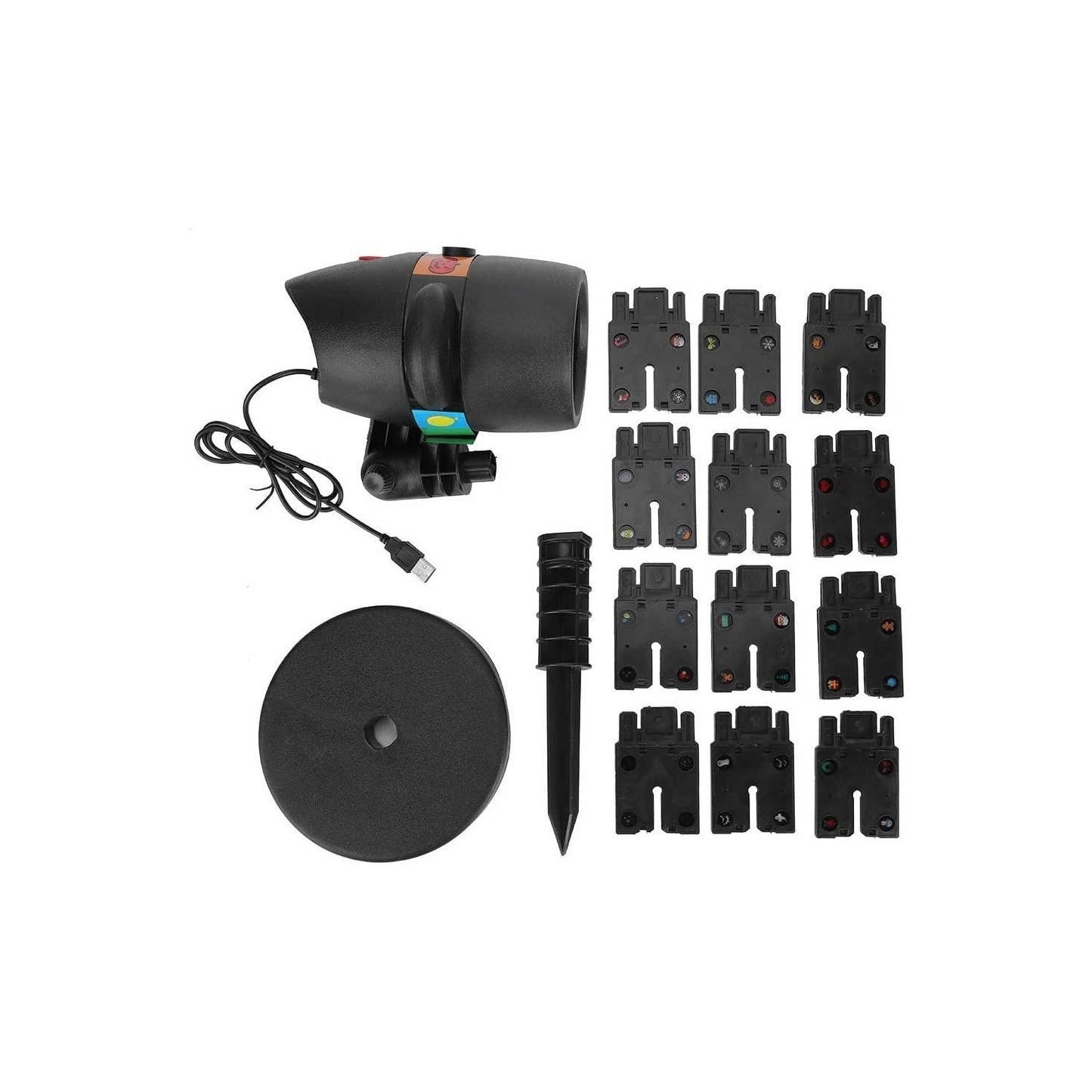 Halloween - Luces Led Proyector 12 Tarjetas